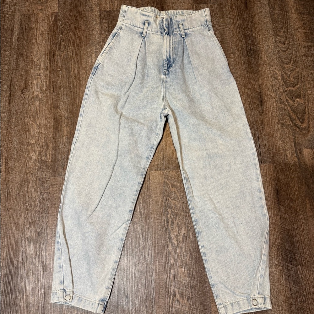 Mango Women's Light Blue Relaxed Jeans